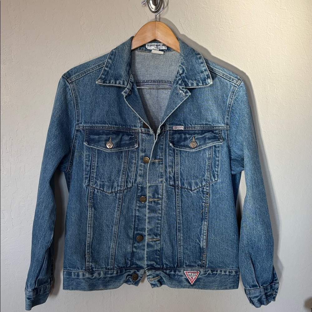 Vintage Jean jacket denim Guess women’s